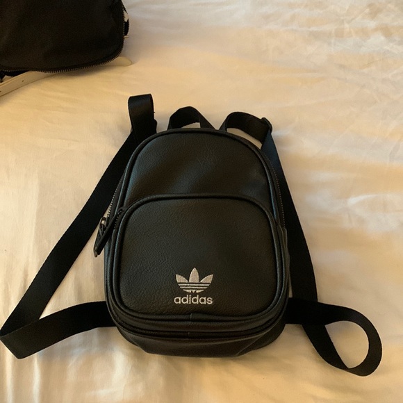 Black mini adidas backpack, gently used
